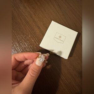 3.5ct Oval Solitaire Travel Vacation Engagement Ring Cubic Zirconia - Size 5